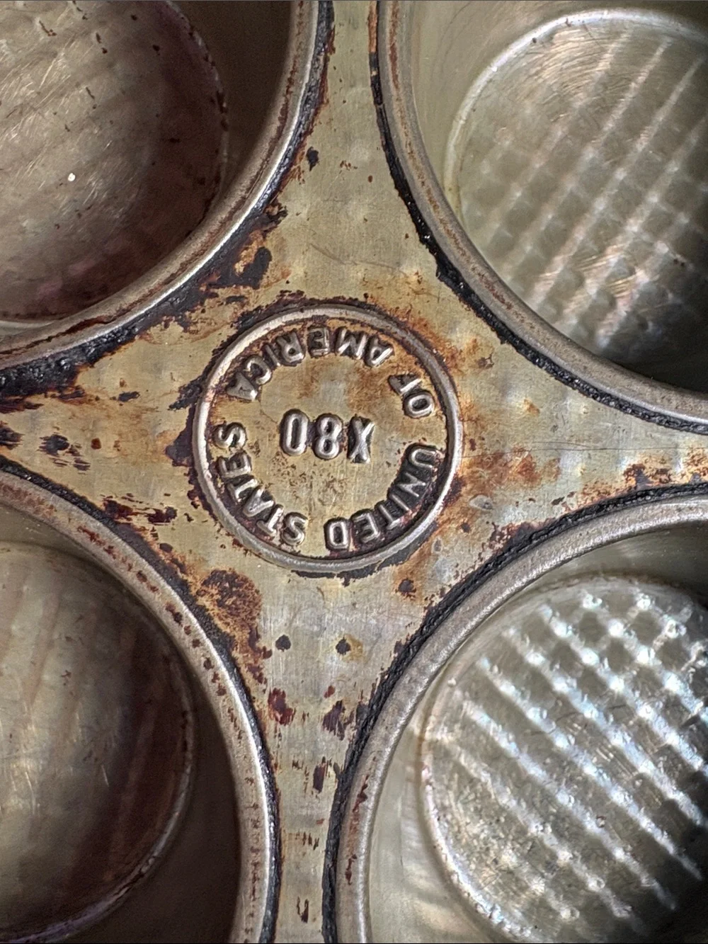 Vintage EKCO & Ovenex Muffin Pan Lot, Farmhouse Kitchen Decor